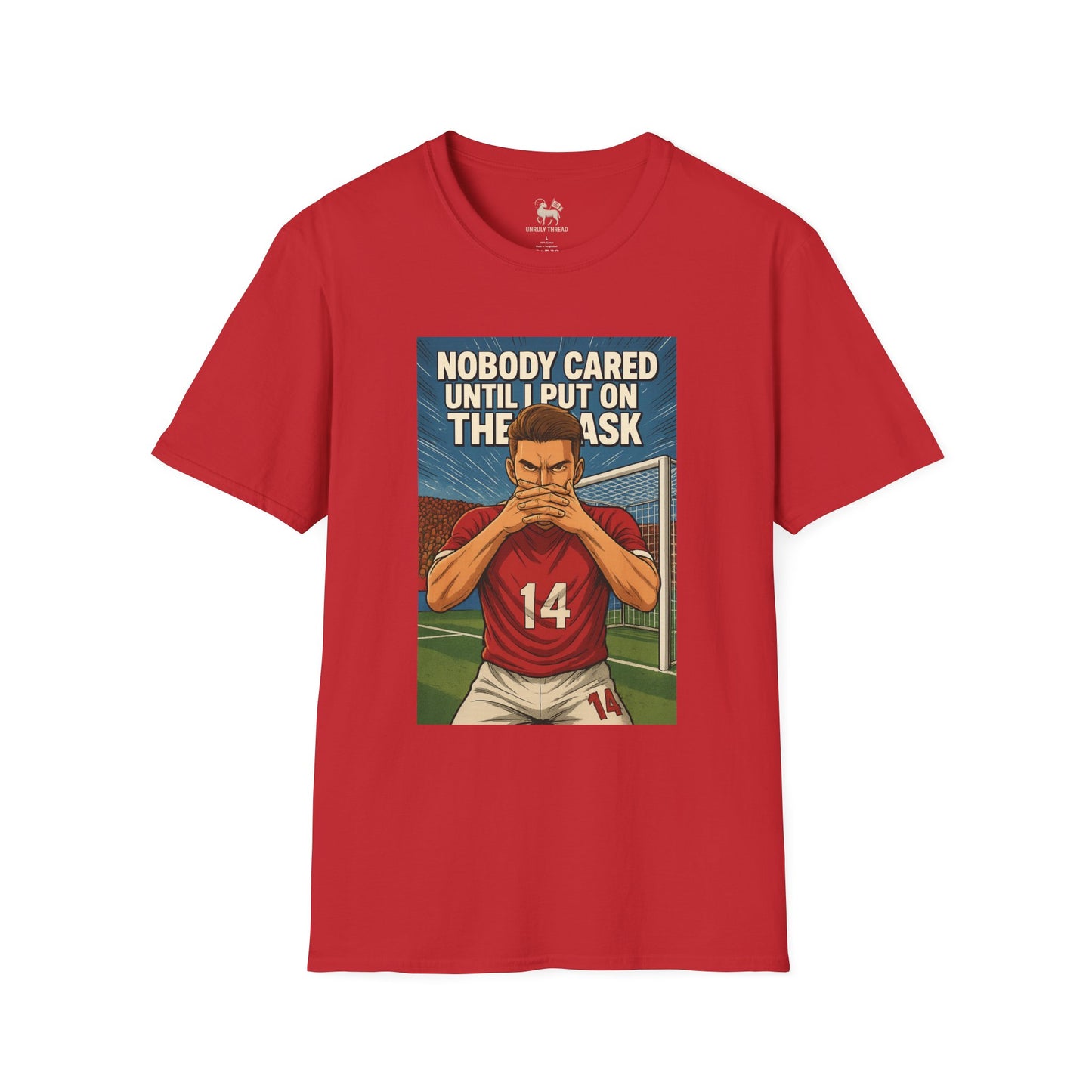 The Masked Arrival – Arsenal No.14 Energy Tee | Unisex Softstyle Shirt