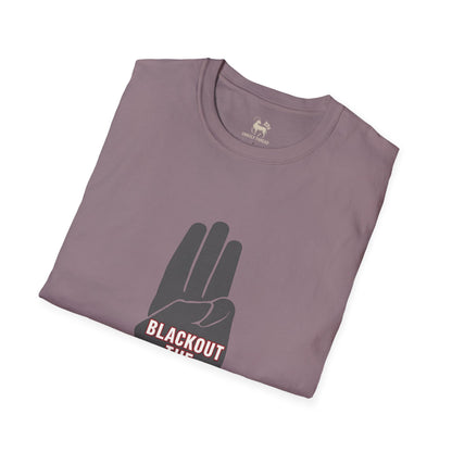 BLACKOUT THE SYSTEM T-Shirt | Activist Apparel by Unruly Thread