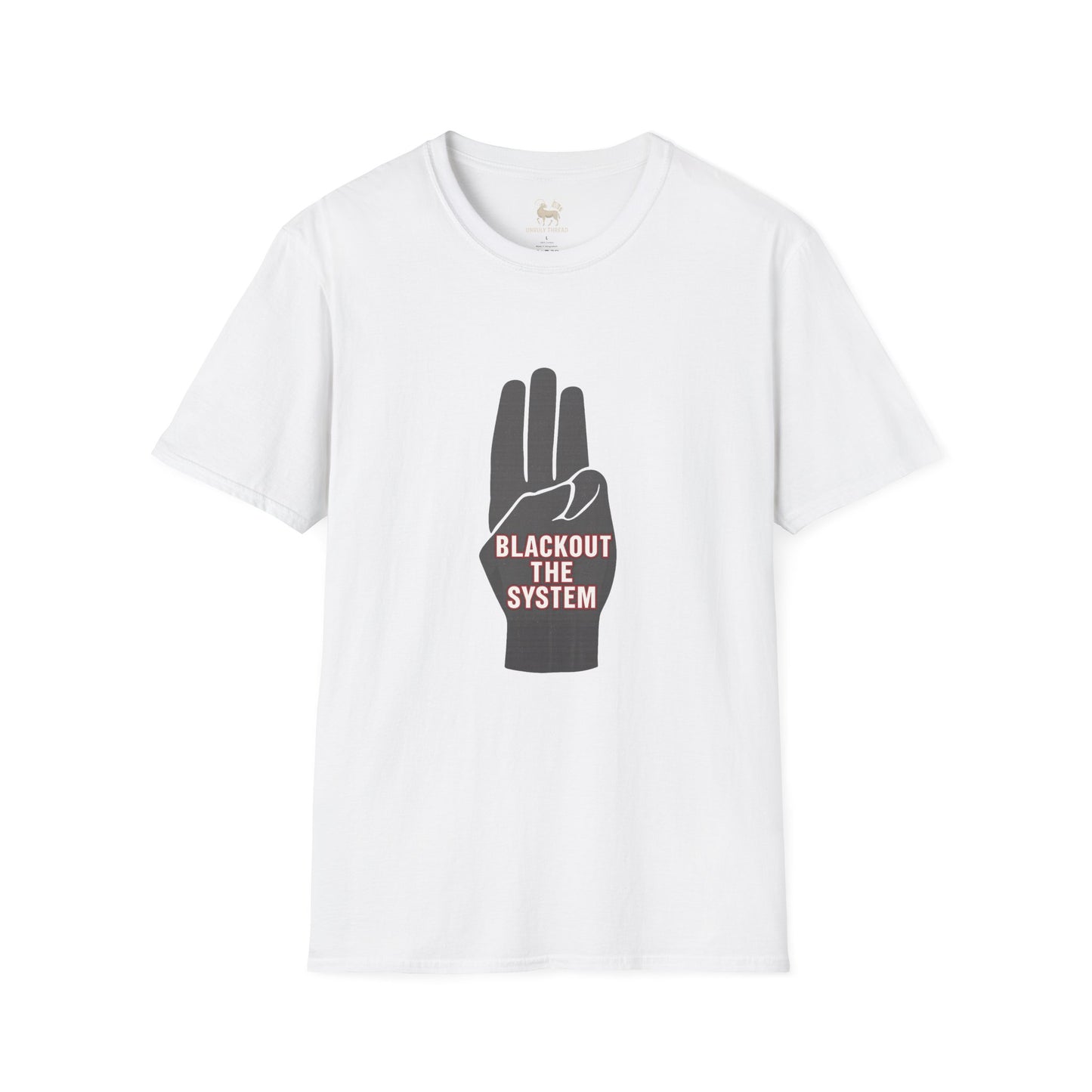 BLACKOUT THE SYSTEM T-Shirt | Activist Apparel by Unruly Thread