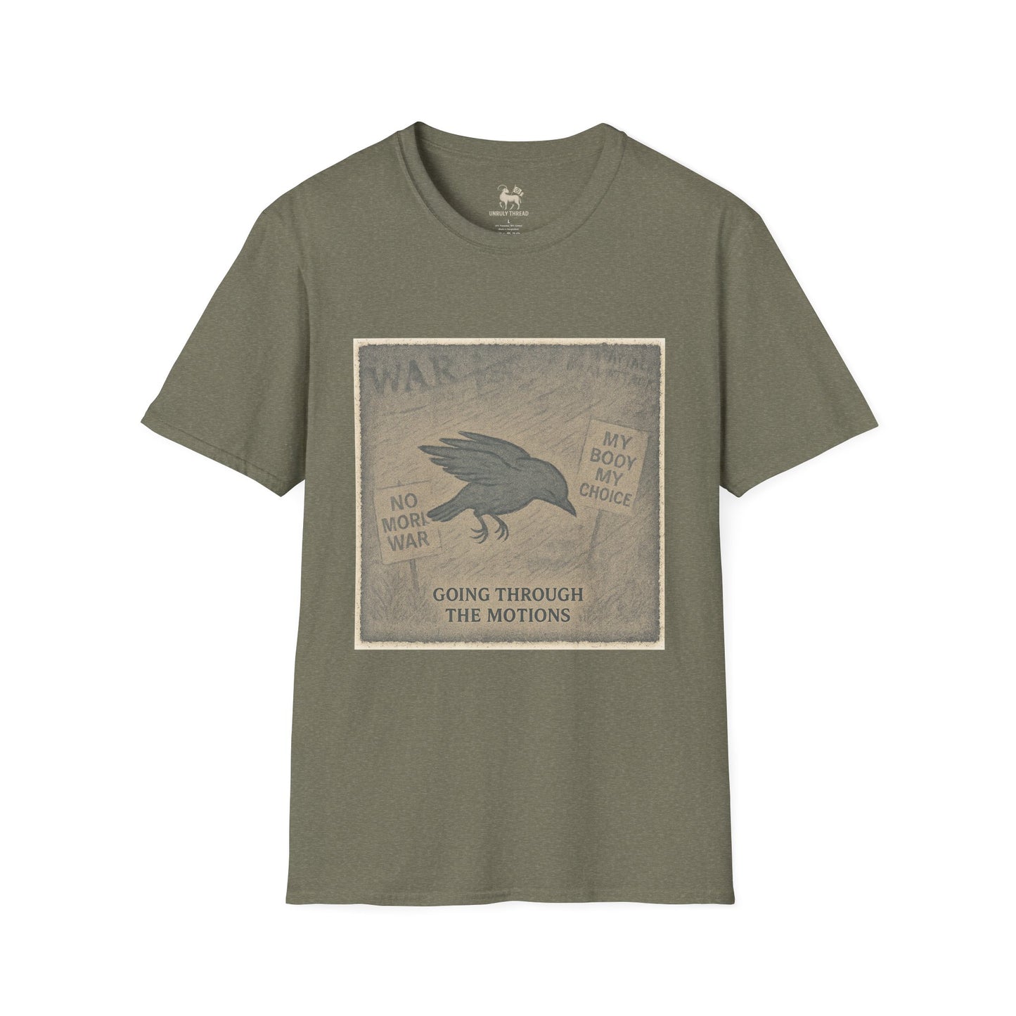 Stage 1 – Going Through the Motions  | Unisex Softstyle Protest Shirt