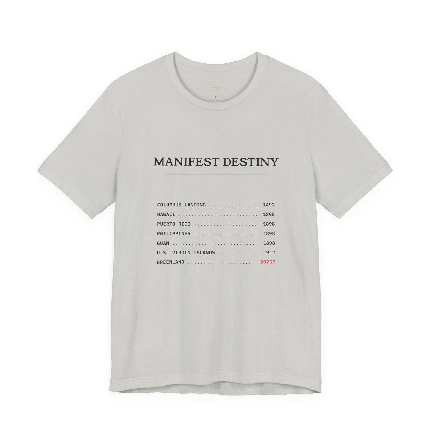 Manifest Destiny Timeline Tee | Political History Shirt