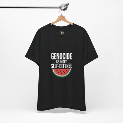 "Genocide Is Not Self-Defense" Palestine Solidarity Shirt | Watermelon Freedom Symbol | Protest Streetwear
