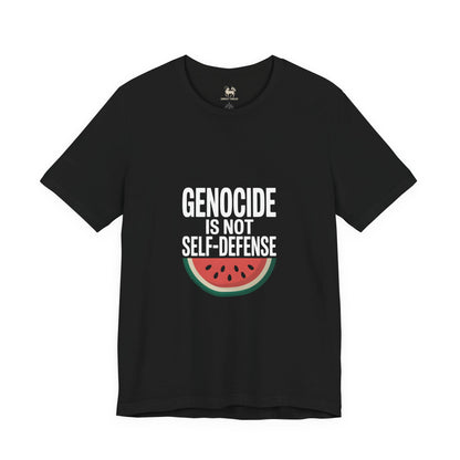 "Genocide Is Not Self-Defense" Palestine Solidarity Shirt | Watermelon Freedom Symbol | Protest Streetwear