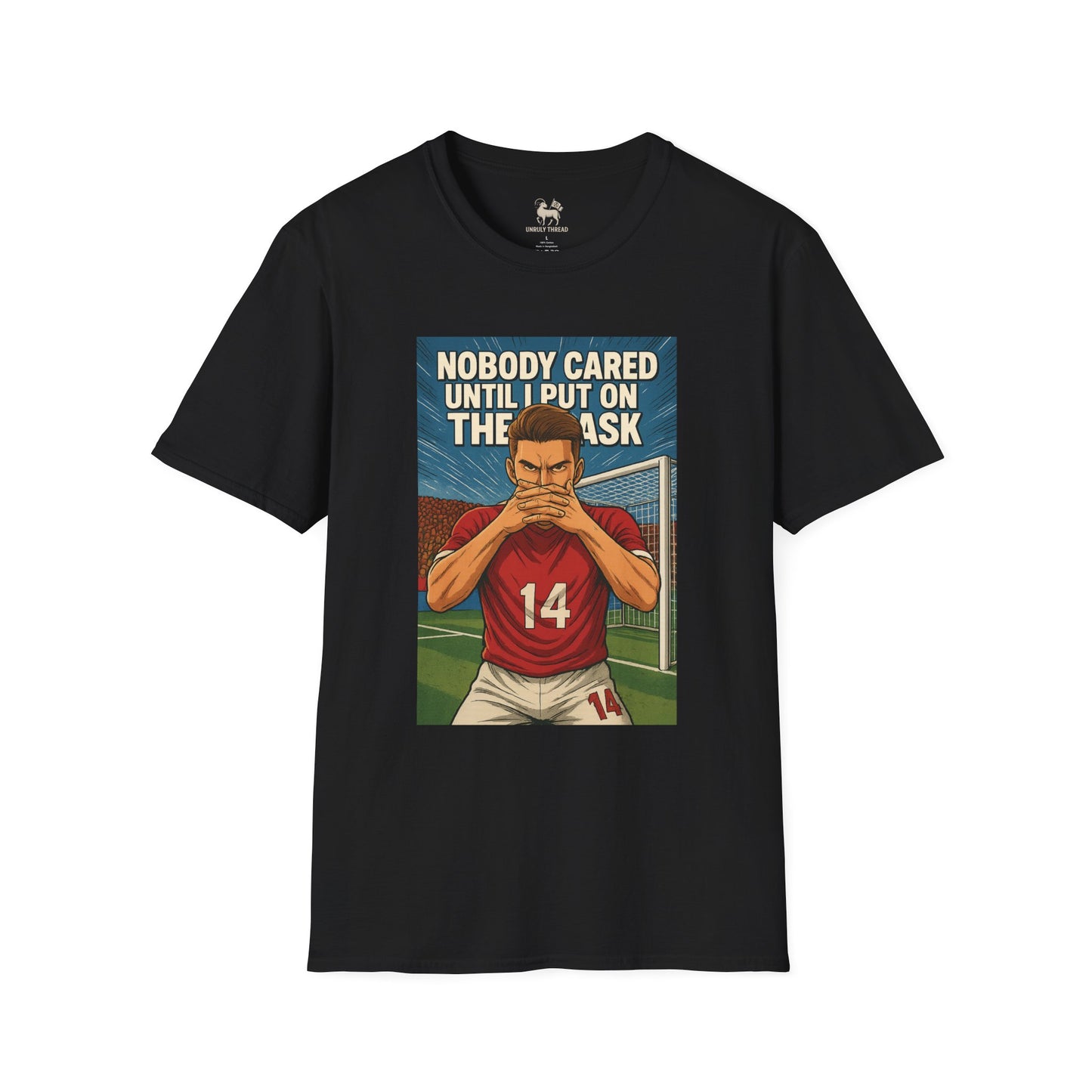 The Masked Arrival – Arsenal No.14 Energy Tee | Unisex Softstyle Shirt