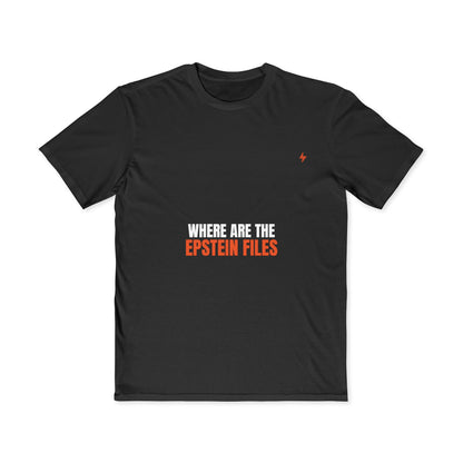 Where Are The Epstein Files — Truth Demand Tee | Unruly Thread
