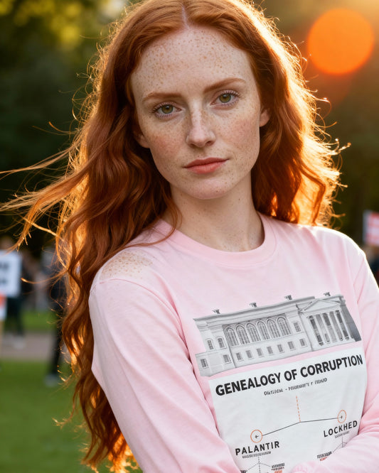 Genealogy of Corruption Long Sleeve Tee – Unisex | White House Ballroom Donor Proof Shirt | Comfort Colors 6014