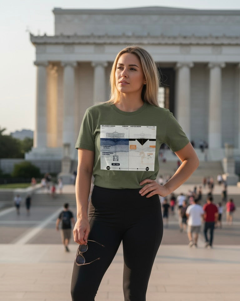 BALLROOM & BUNKER | Architectural Infographic Tee – Unisex Protest Shirt | Streetwear Washington D.C. Edition