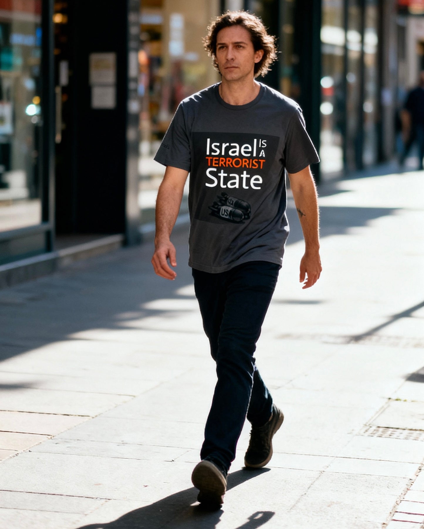 Israel Military Funding Documentation | USA Weapons Supply Chain Tee