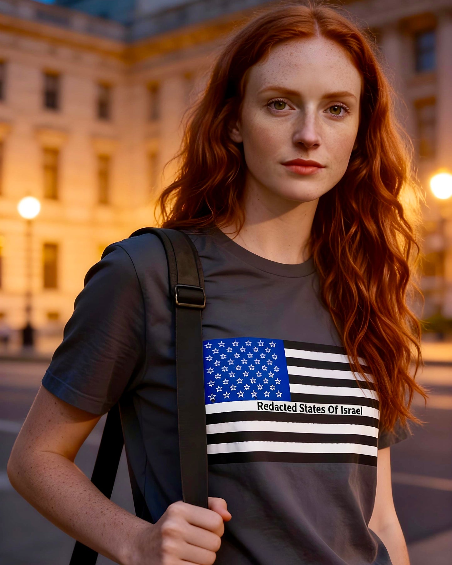 Redacted States of Israel | Bella + Canvas 3001