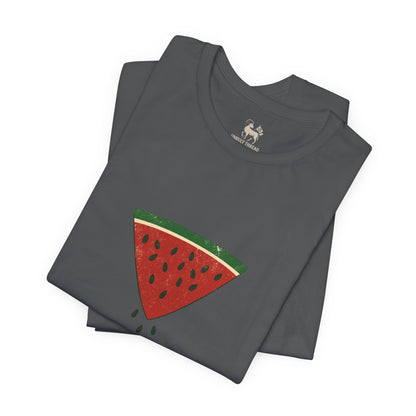 Watermelon Wedge / Falling Seeds | Distressed Print Tee