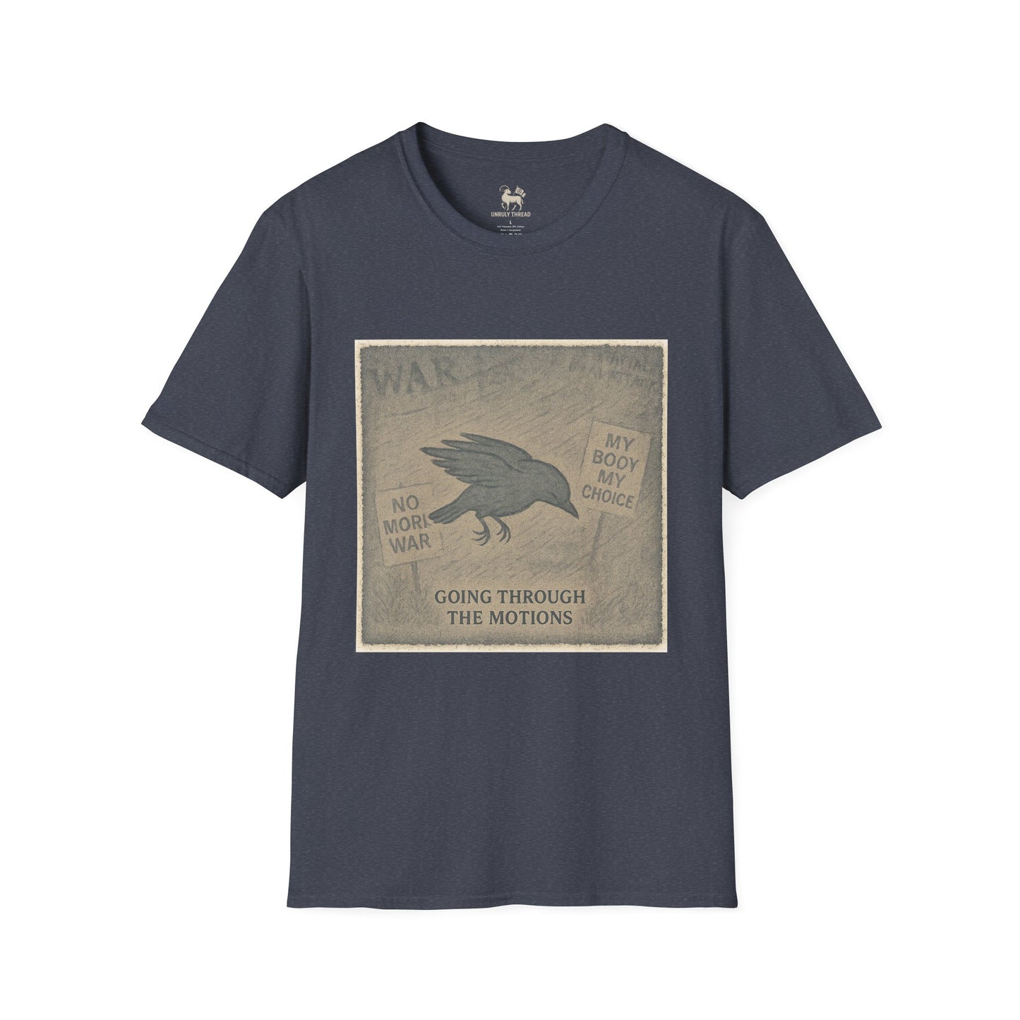 Stage 1 – Going Through the Motions  | Unisex Softstyle Protest Shirt