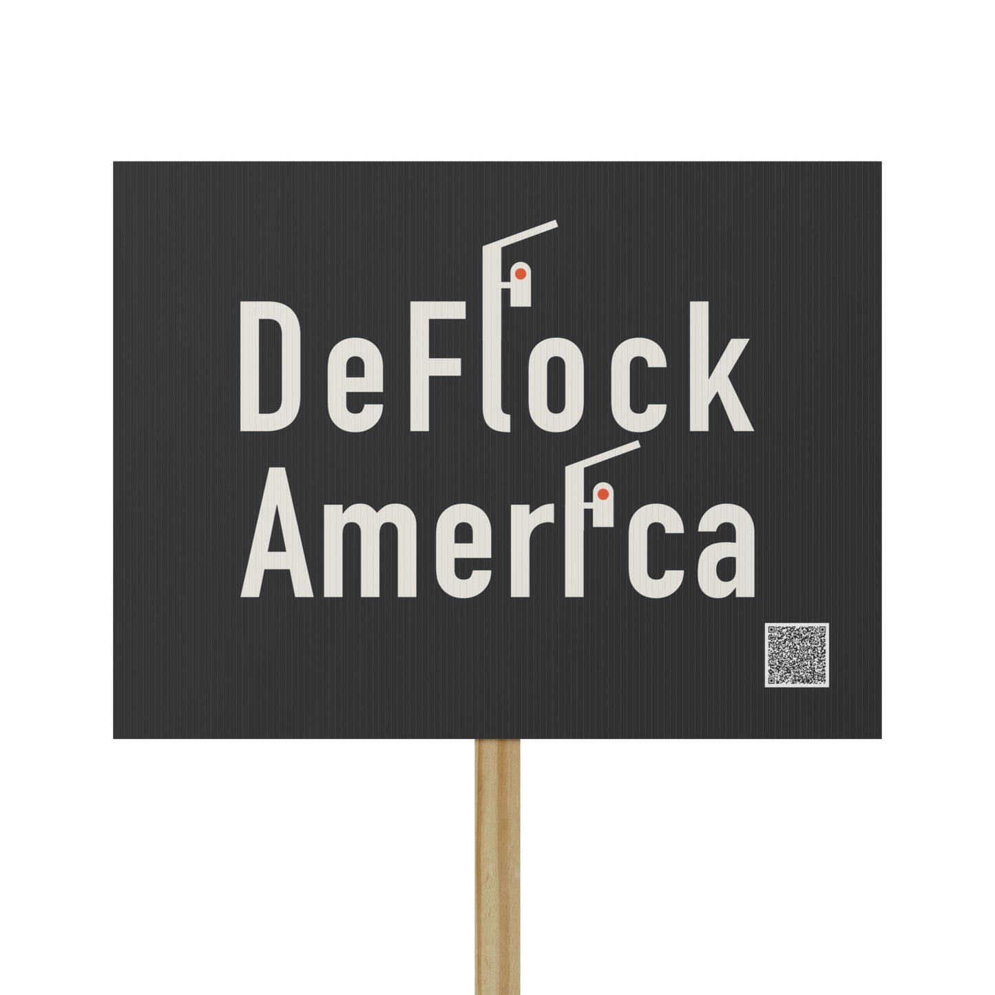 DeFlock America Protest Sign | Flock Camera Surveillance Demonstration Sign