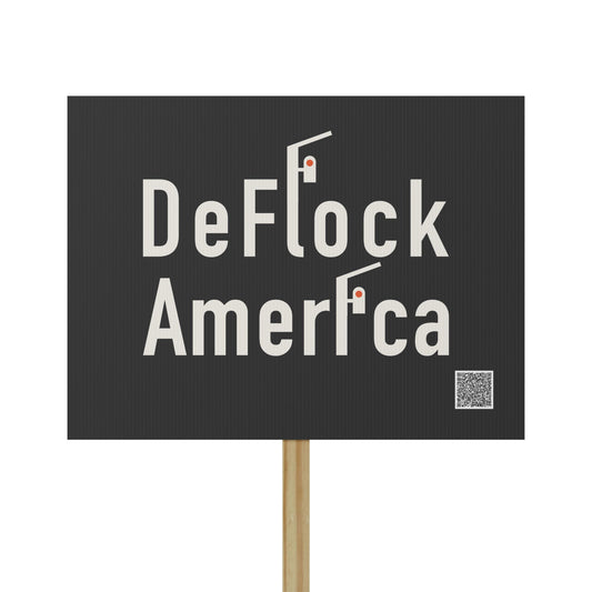 DeFlock America Protest Sign | Flock Camera Surveillance Demonstration Sign