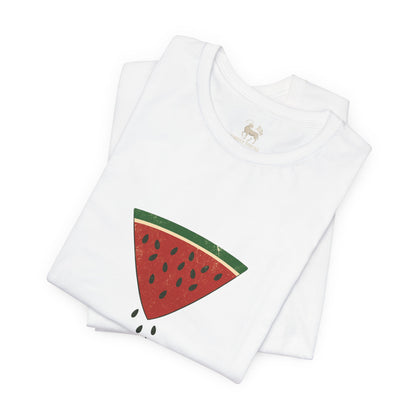 Watermelon Wedge / Falling Seeds | Distressed Print Tee