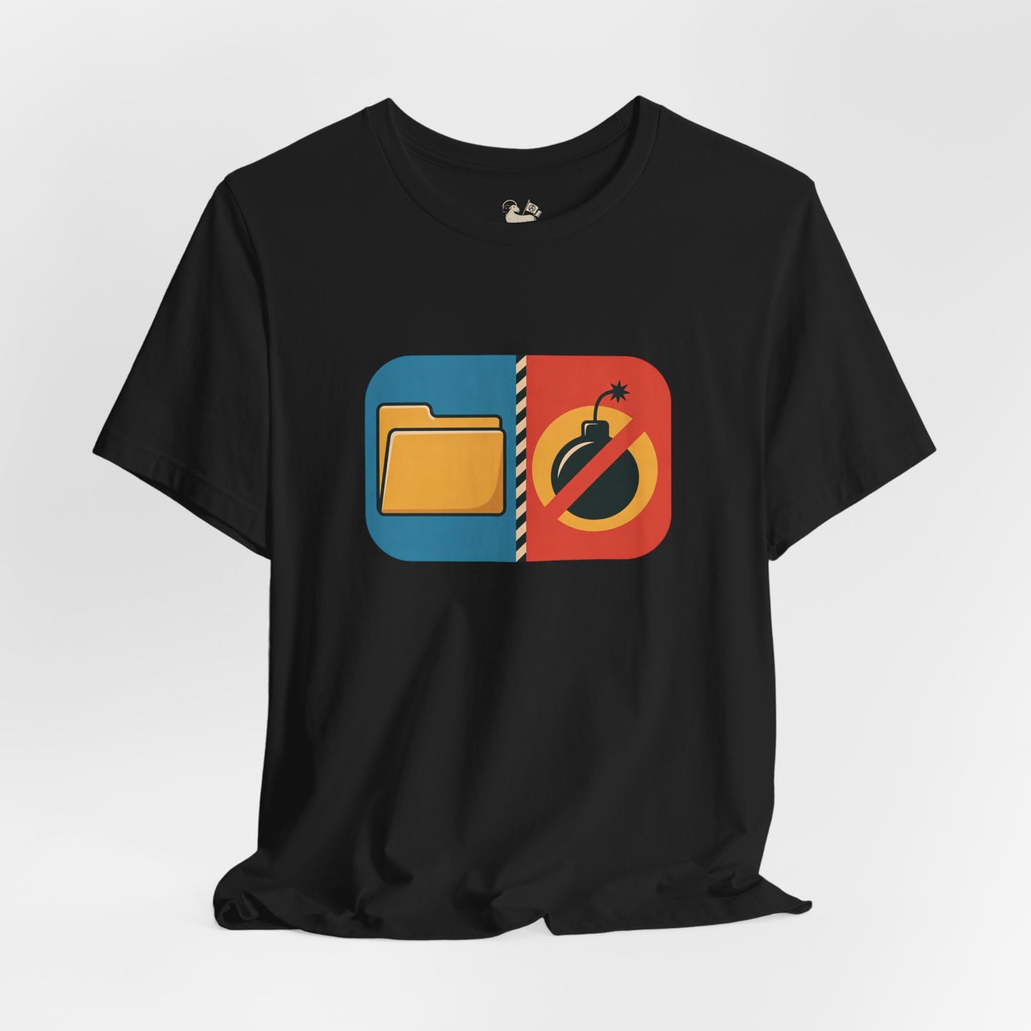 Drop the Files, Not Bombs — Minimal Icon Tee