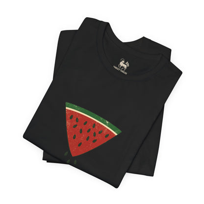 Watermelon Wedge / Falling Seeds | Distressed Print Tee