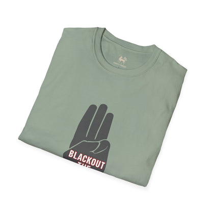 BLACKOUT THE SYSTEM T-Shirt | Activist Apparel by Unruly Thread