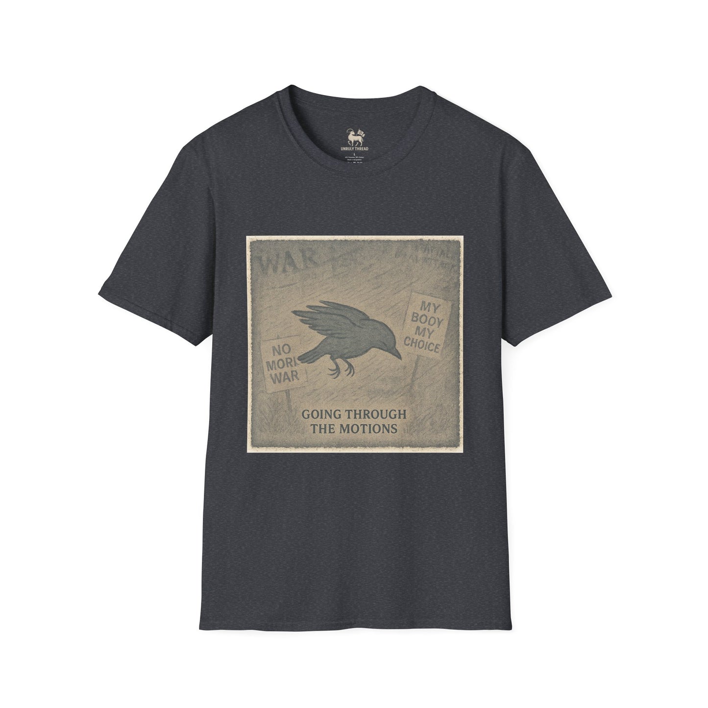 Stage 1 – Going Through the Motions  | Unisex Softstyle Protest Shirt
