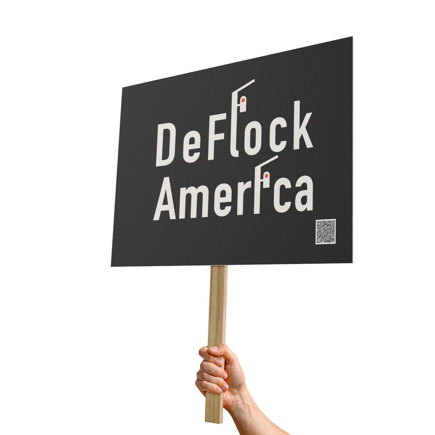 DeFlock America Protest Sign | Flock Camera Surveillance Demonstration Sign