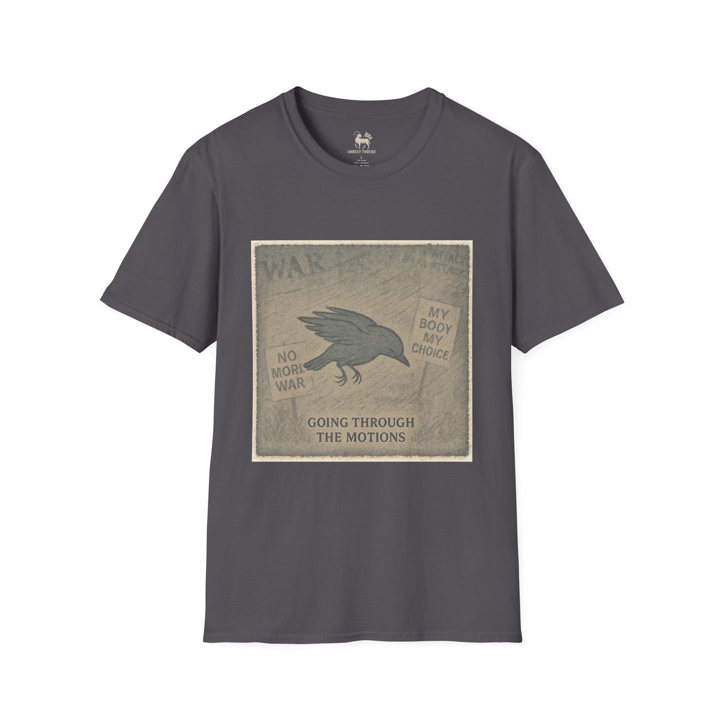 Stage 1 – Going Through the Motions  | Unisex Softstyle Protest Shirt