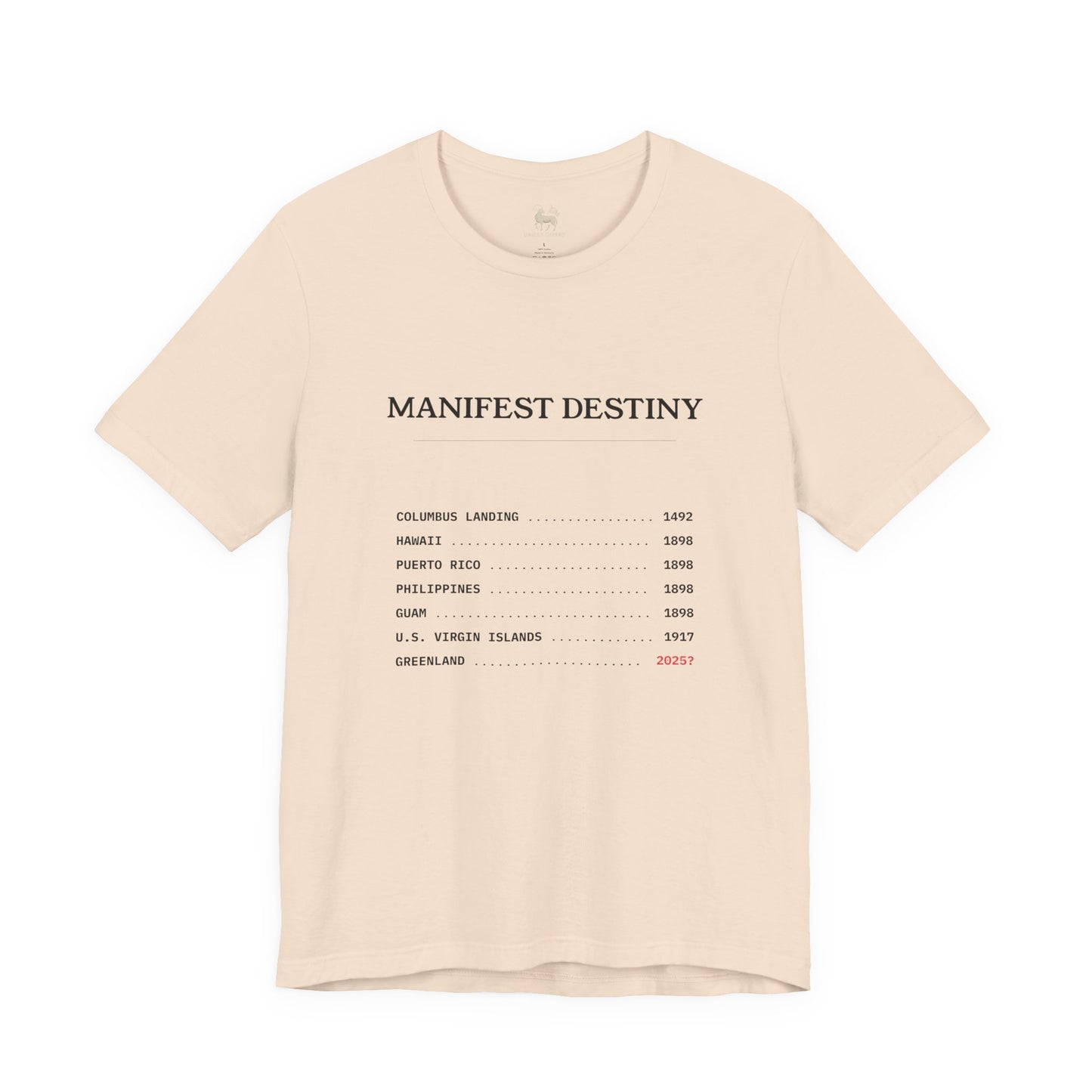 Manifest Destiny Timeline Tee | Political History Shirt